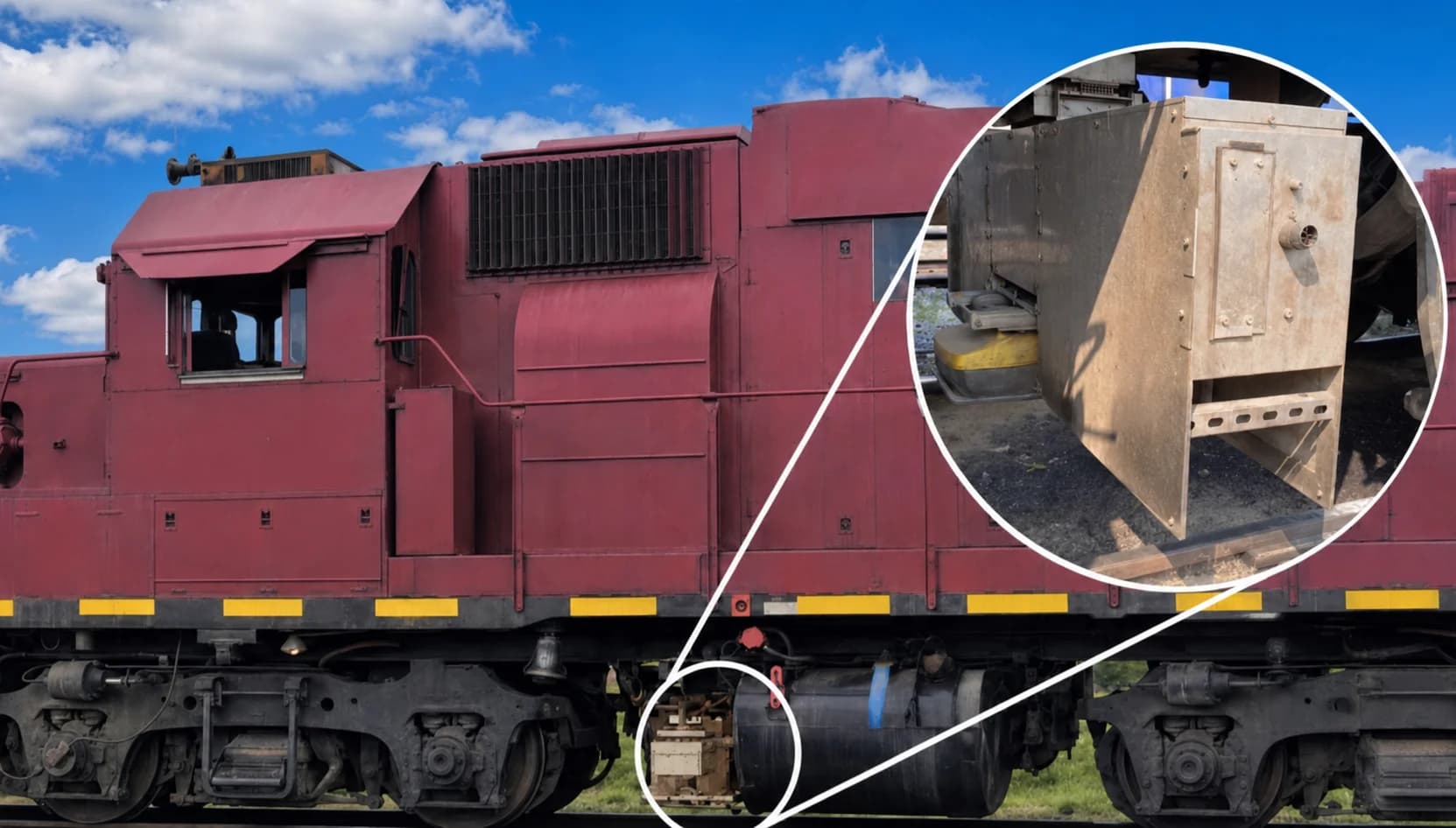 Apollo Sense mounted on in-service railway vehicle